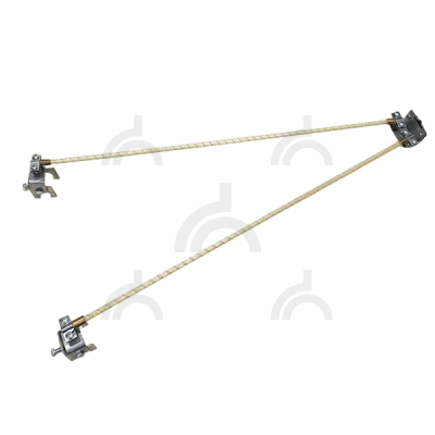 Комплект для изолированного фальцевого крепления молниеприемника 750 мм