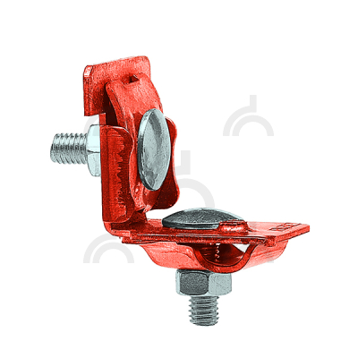 Держатель проводника круглого 6-10 мм для фальца 0.7-8 мм, медь
