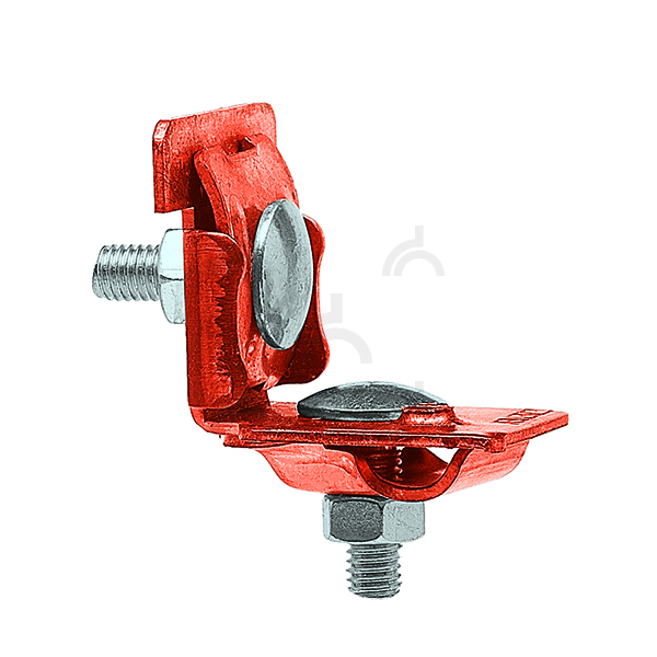 Держатель проводника круглого 6-10 мм для фальца 0.7-8 мм, медь