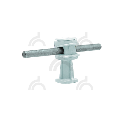 Держатель проводника круглого 6-8 мм белый, высота 36 мм, пластик