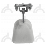 Держатель полоса/пруток для плоской кровли малый 250мм, оцинк. с бетоном 1 кг