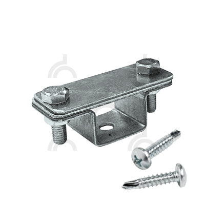 Держатель полосы с саморезом, оцинк.
