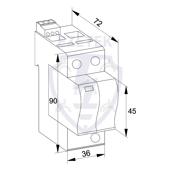 УЗИП EZ 2B 25/150 (1+1)