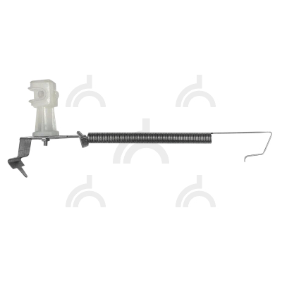 Держатель проводника 6-8 мм на кровле с пружиной для коньковой черепицы прозрачный высота 36 мм, оцинк.