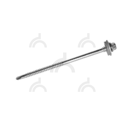 Саморез для с/панел. 6.3/5.5 х 105 Гол.SW+EPDM оц. (по метал.) усил. сверло #5 (пакет 20 шт)