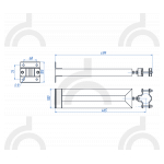 Кронштейн стеновой удерживающий для мачт СМЛ до 9.1 м, сталь