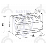 УЗИП ET B 100/275 (4+0) TCG