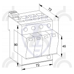 УЗИП EZ 2B 50/150 (4+0)