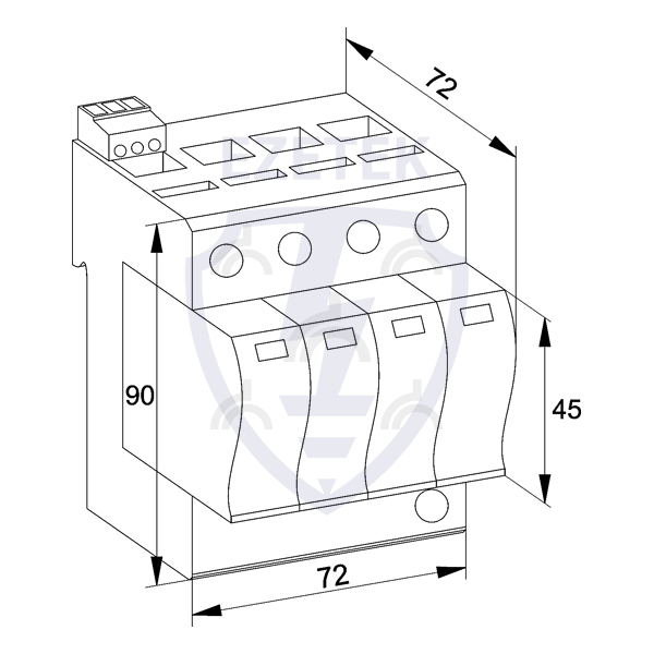 УЗИП EZ 2B 50/150 (4+0)