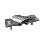 Зажим заземления стержень — полоса/пруток диагональный, нерж.