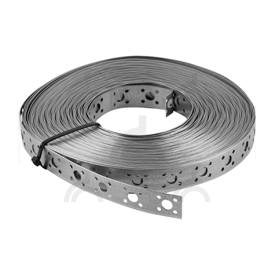 Лента перфорированная монтажная прямая 20х0,5 мм, оцинк. (25м)