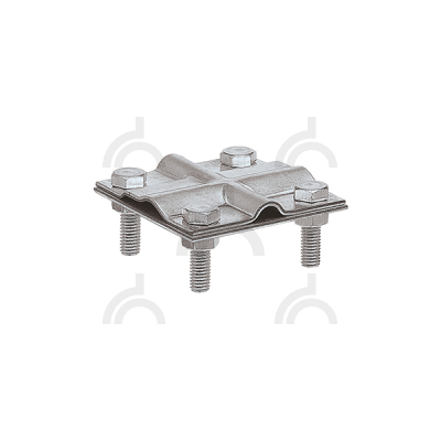 Зажим заземления полоса/пруток крестообразный, оцинк.