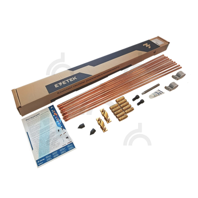 Комплект контура заземления EZ – 15 (15 метров, 14 мм, 10 х 1500 мм) с насадкой SDS-max