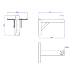 Кронштейн стеновой опорный для мачт до 13 м, сталь