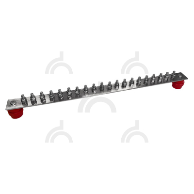 ГЗШ 20 подключений 600х40х4 мм, оцинк.