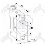 УЗИП EZ CM 80/320 (1+1) (Сменный модуль)