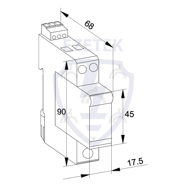 УЗИП EZ CM 80/320 (1+1) (Сменный модуль)