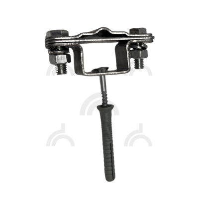 Держатель полоса/пруток дюбельный 45 мм, оцинк.