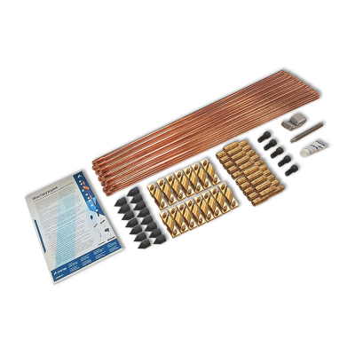 Комплект заземления EZ – 45 (45 метров, 14 мм, 30 х 1500 мм) с насадкой SDS-max