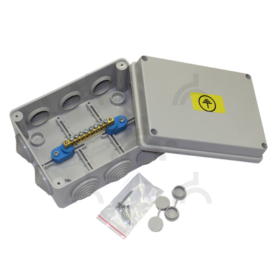 Коробка уравнивания потенциалов для о/п 240х195х90мм, 8 подключений