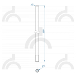 Молниеприемник 20 мм х 3 м, алюм.