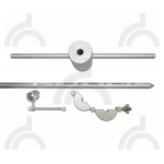 Заземлитель для передвижных электроустановок оцинкованный (1 х 1.5 м)