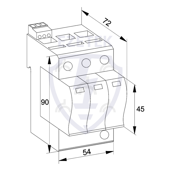 УЗИП EZ 2B 37,5/320 (3+0)