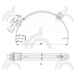 Держатель проводника круглого 6-8 мм для конька коричневый, оцинк.