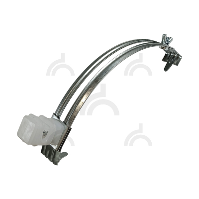 Держатель проводника круглого 6-8 мм для конька прозрачный, оцинк.