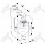 УЗИП EZ C 25/750 TC (Сменный модуль)