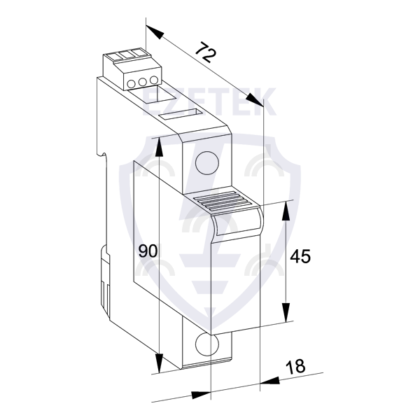 УЗИП EZ C 25/750 TC (Сменный модуль)