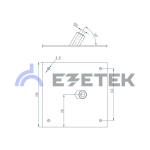 Держатель молниеприемника 16 мм для скатной кровли 30 градусов, сталь