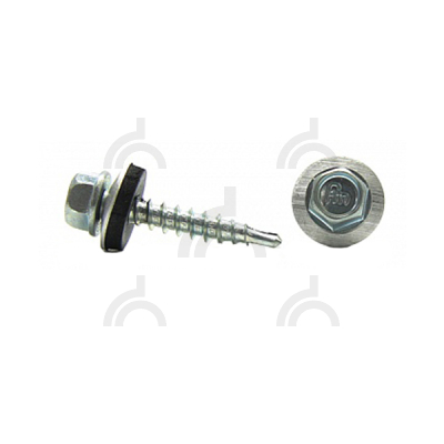 Саморез кровел. 6.3 х 38 Гол.SW+EPDM оц. Част.шаг (пакет 20 шт)