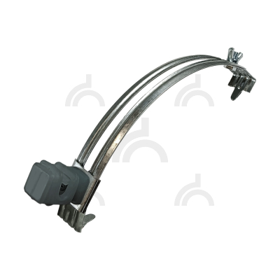 Держатель проводника круглого 6-8 мм для конька серый, оцинк.