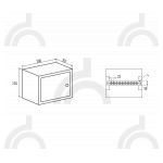 Шкаф шины заземления 10 подключений 250х300х155 мм