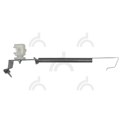 Держатель проводника 6-8 мм на кровле с пружиной для коньковой черепицы прозрачный высота 16 мм, оцинк.