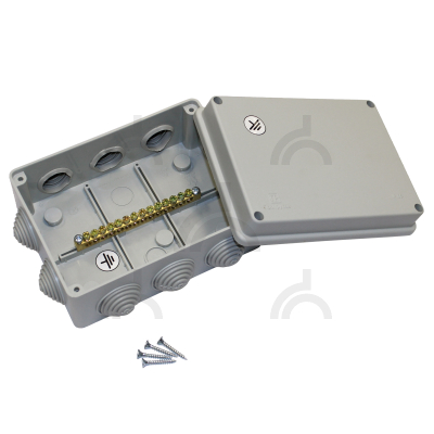 Коробка уравнивания потенциалов 150х110х70 мм, 14 подключений