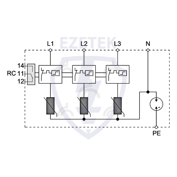 УЗИП ET B 50/275 (3+1)