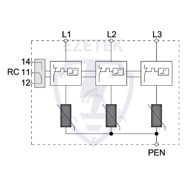 УЗИП ET B 37,5/440 (3+0)