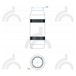 Муфта соединительная 14 мм, латунь