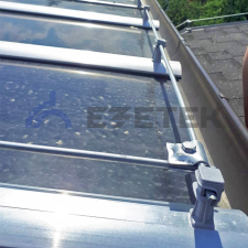 Держатель проводника круглого 6-8 мм серый, высота 36 мм, пластик с дюбелем 38 мм