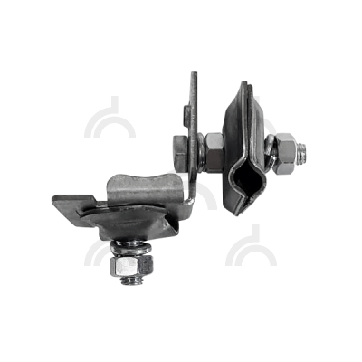 Держатель проводника круглого 6-10 мм для фальца, оцинк.