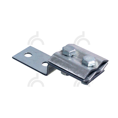 Держатель-зажим соединительный круглого проводника 8-10 мм параллельный, оцинк.