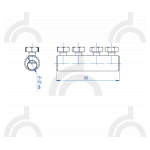 Муфта соединительная болтовая 8-10 мм, алюм.