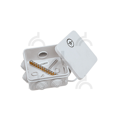 Коробка уравнивания потенциалов 85х85х40 мм, 7 подключений