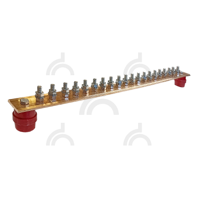 ГЗШ 20 подключений 600х40х4 мм, медь