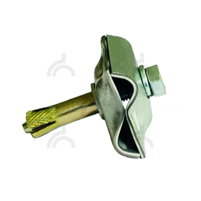 Держатель-зажим соединительный круглого проводника 8-10 мм анкерный, оцинк.