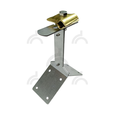 Держатель-зажим проводника круглого 8-10 мм для конька, высота 110 мм, латунь