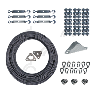 Комплект растяжек для мачты СМТк до 10 метров, 2 яруса