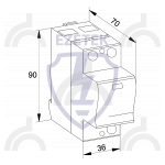 УЗИП EZ B 12.5/150 TCG (1+0)